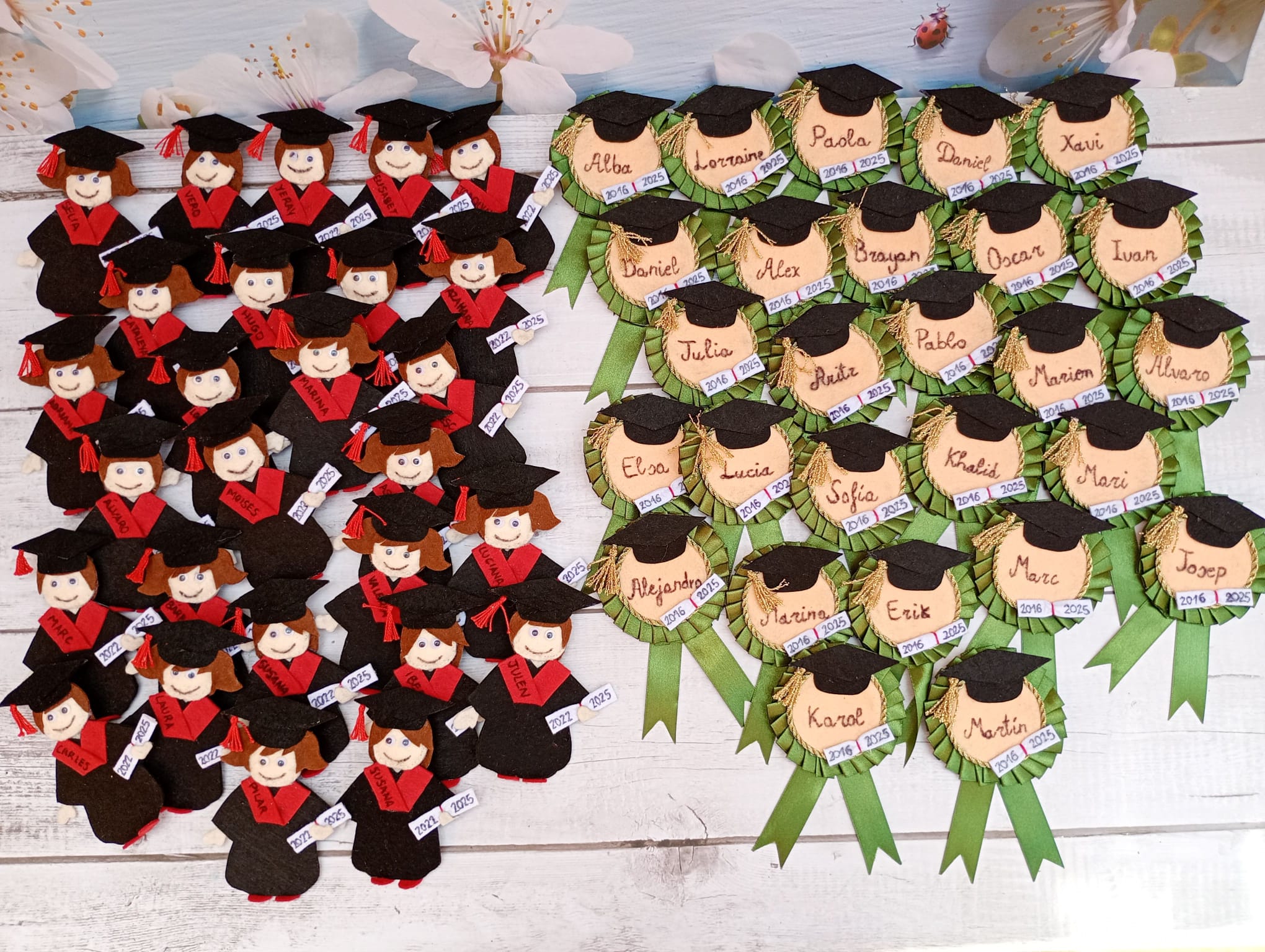 Detalles de graduación personalizados